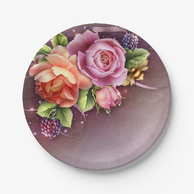 Elegant Paper Plates 7" (Front)