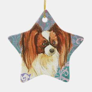 Elegant Papillon Ceramic Tree Decoration