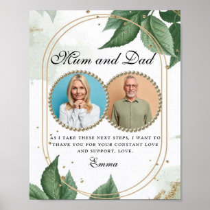 Elegant Parents of the Bride Thank You Gift Idea Poster