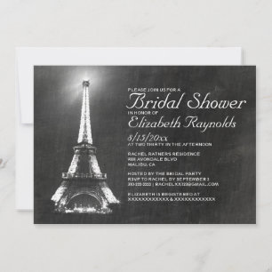 Elegant Paris Bridal Shower Invitations