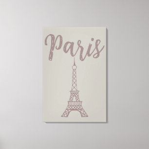 Elegant Paris Eiffel Tower Canvas Wall Art