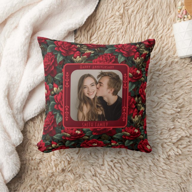 Elegant Partners Vow Renewal Throw Pillow  (Blanket)