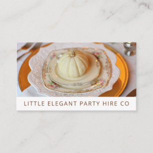 Elegant Party Event Supply Hire Business Card