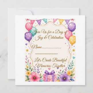 Elegant Party Invite Template