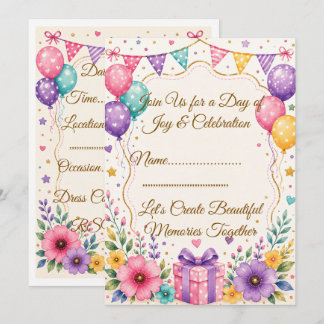 Elegant Party Invite Template