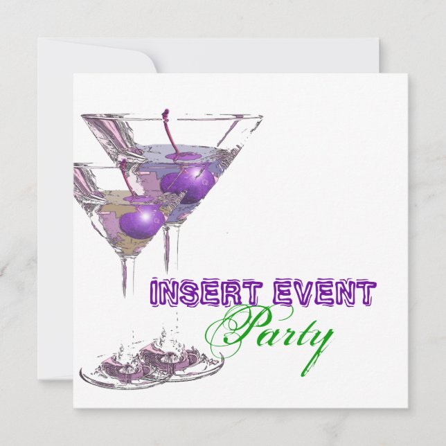 Elegant party stylish occasion CUSTOMIZE Invitation (Front)