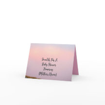 Elegant Pastel Baby Shower Invitation with Custom