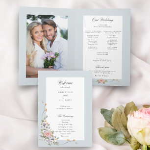 Elegant Pastel Boho Floral Calligraphy Programme