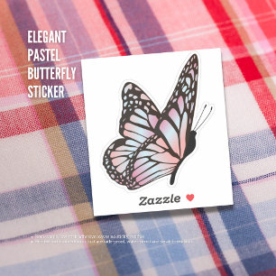 Elegant Pastel Butterfly Sticker 