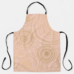 Elegant pastel colour with spider web seamless pat apron