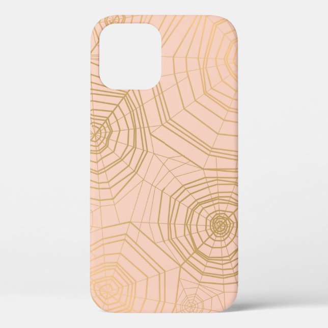 Elegant pastel colour with spider web seamless pat Case-Mate iPhone case (Back)