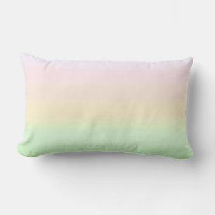 Elegant Pastel Colours Gradient Lumbar Cushion