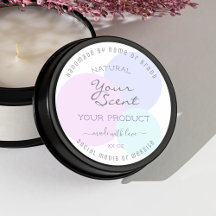 Elegant Pastel Colours Product Packaging Labels