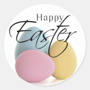 Elegant Pastel Easter Egg Stickers