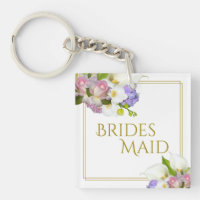 Elegant Pastel Floral Bridesmaid Wedding Favour