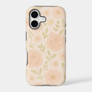 Elegant Pastel Floral iPhone Case