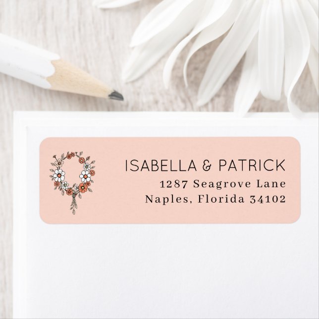 Elegant Pastel Floral Wreath (Insitu)