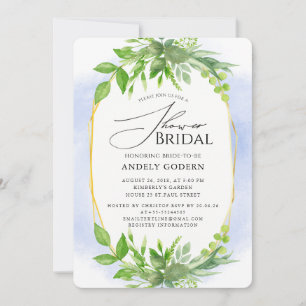 Elegant Pastel Flower Bridal Shower Invitation