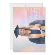 Elegant Pastel Graduation Celebration Invitation