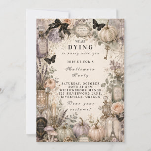 Elegant Pastel Halloween Party Invitation
