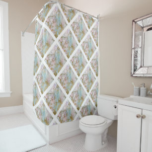 ELEGANT PASTEL MARBLE ABSTRACT 2 SHOWER CURTAIN