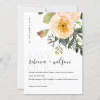 ELEGANT PASTEL PEACH PEONY WATERCOLOR FLORAL
