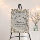 Elegant Pastel Pearls Bridal Shower Welcome