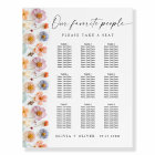 Elegant Pastel Pink Boho 9 Tables SEATING CHART