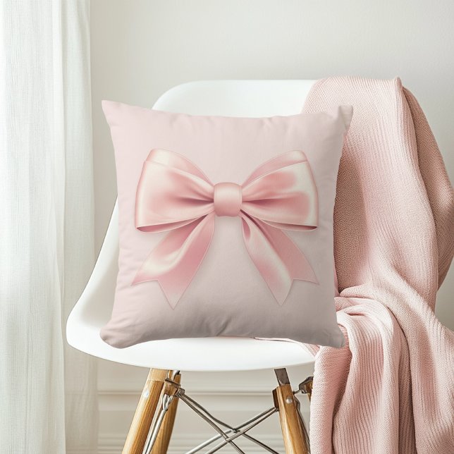 Elegant Pastel Pink Bow Cushion (Creator Uploaded)
