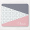 Elegant pastel pink purple geometric polka dots