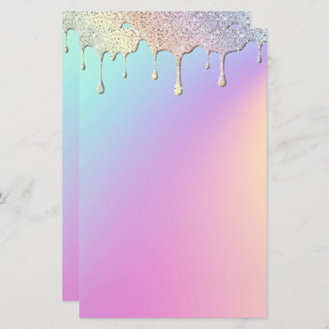 Elegant pastel stationery (Front/Back)