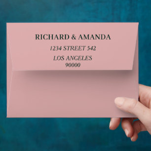 Elegant Pastel Watercolor Floral Wedding  Envelope