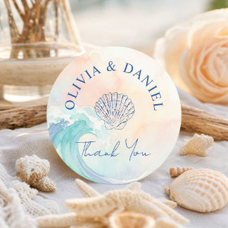 Elegant Pastel Watercolor Sticker | Soft Blush 
