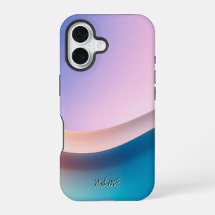 Elegant Pastel Wave Gradient iPhone 16 Case