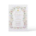 Elegant Pastel Wildflower Garden Graduation Party