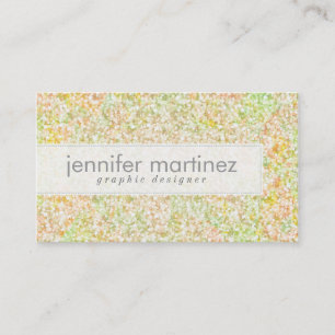 Elegant PastelTones Glitter & Sparkles- Business Card