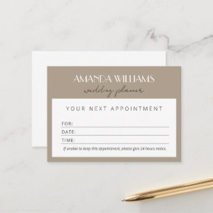 Elegant Patient Appointment Cards