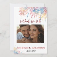 Elegant Patriotic Fireworks | 4th of July Wedding