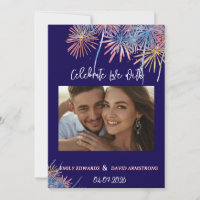Elegant Patriotic Fireworks | 4th of July Wedding