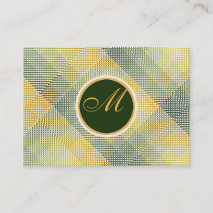 Elegant Pattern Green Business Card