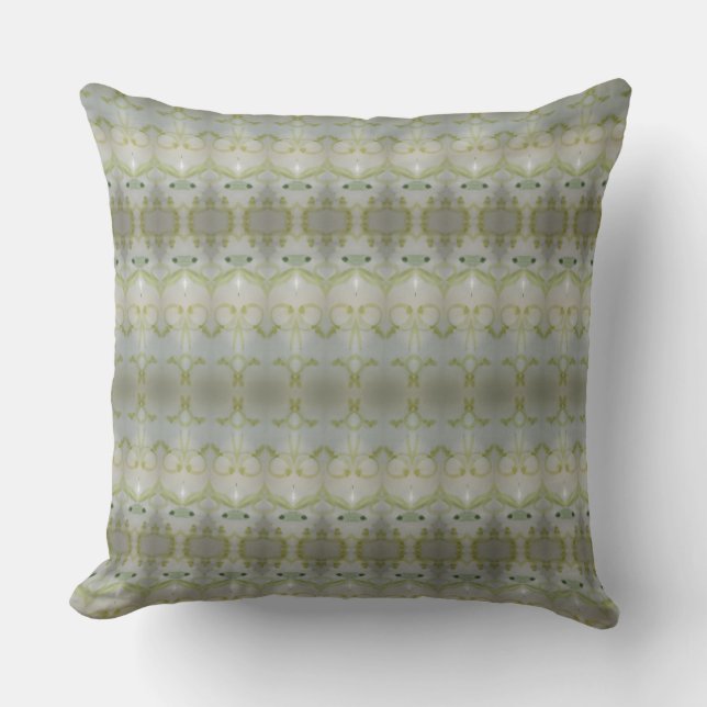 Elegant Pattern With Olive Green Cushion (Front)