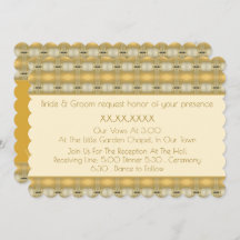 Elegant Patterned Gold And Cream