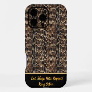 Elegant patterns of shed snake skins on display iPhone 16 pro max case