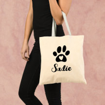 Elegant Paw Print with Heart and Custom Pet Name