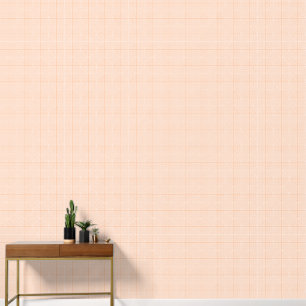 Elegant Peach and Pink Extra Small Geometric Motif Wallpaper