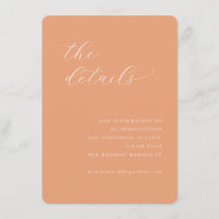 Elegant Peach Minimalist Calligraphy