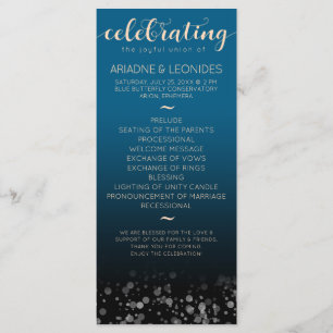 Elegant Peach Oceanic Blue Wedding A New Chapter Programme