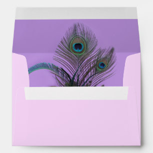 Elegant Peacock Envelope (purple)