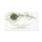Elegant Peacock Feather Stylish Business Card