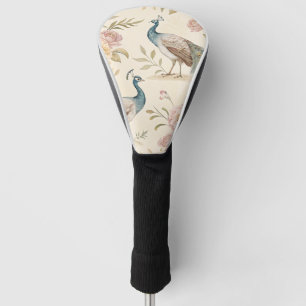 Elegant Peacock Floral Vintage (10) Golf Head Cover